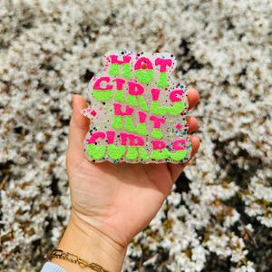Hot Girls Hit Curbs Freshie, Funny Saying Freshie, Car Air Freshener, Made to Order