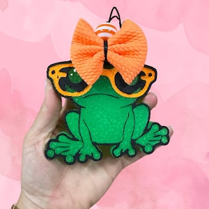 Cool Frog with Glasses Freshie, Frog Freshie, Animal Car Air Freshener, Unique Gift, Car Accessories, Women&#39;s and Men&#39;s Gifts, Small Space