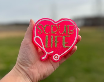 Scrub Life Freshie, Nurse Freshie, Medical Field Car Air Freshener, Car Accessories, Car Decor, Healthcare Gifts, Coworker Gifts