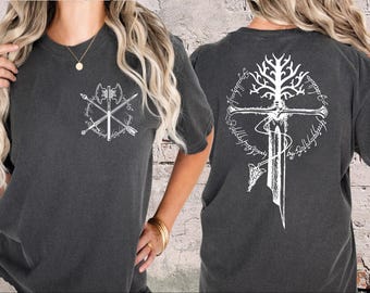 Comfort Colors Fantasy Sword Shirt, Mythical Warrior Tee