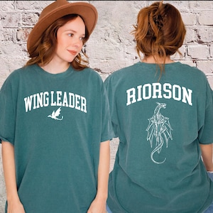 Xaden Riorson Wingleader Shirt, Comfort Colors Fourth Wing Merchs, Bookish Shirt, Booktok Onyx Storm Reader T Shirt