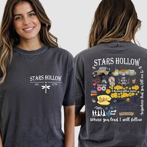 Stars Hollow Comfort Colors T-Shirt, Lukes Diner Tee