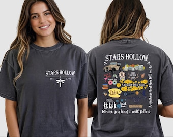 Camiseta Stars Hollow Comfort Colors, Camiseta Lukes Diner