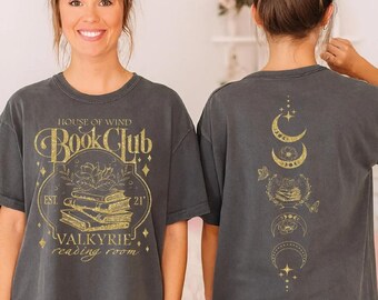 House of Wind Shirt, Bookish Valkyrie Tee, Spicy Fantasy Reader Gift, Book Club Top