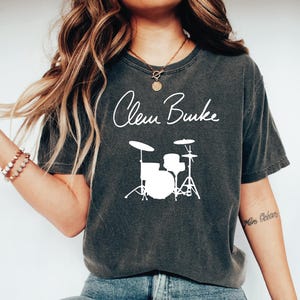 Clem Burke Comfort Colors T-Shirt, Blondie Drummer Tribute Tee, Retro Rock Band Shirt