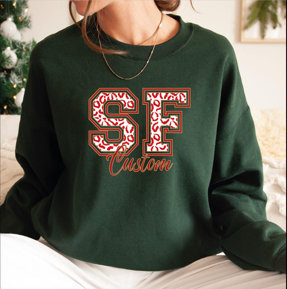 Custom San Francisco Football Sweatshirt And Hoodie, Football Sweater, San Francisco Fan Gift Sweatshirt, Football Lover Sweatshirts Shirtstore24H