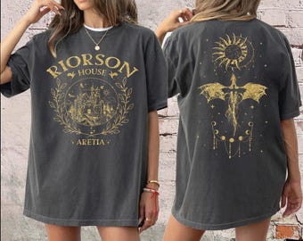 Riorson House Comfort Colors Shirt, Dragon Rider Bookish Tee