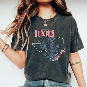 Floral Pray For Texas Shirt, Texas Strong Flood Disaster Relief Comfort Colors T-Shirt, Hill Country Flooding Survivor Tee