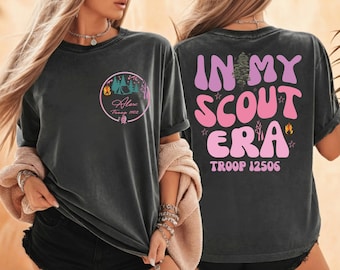 In My Scout Era Shirt, Personalized with Troop Number and Name Tee