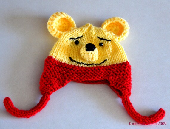 Winnie L Ourson Set De Couverture Bebe Chapeau Etsy