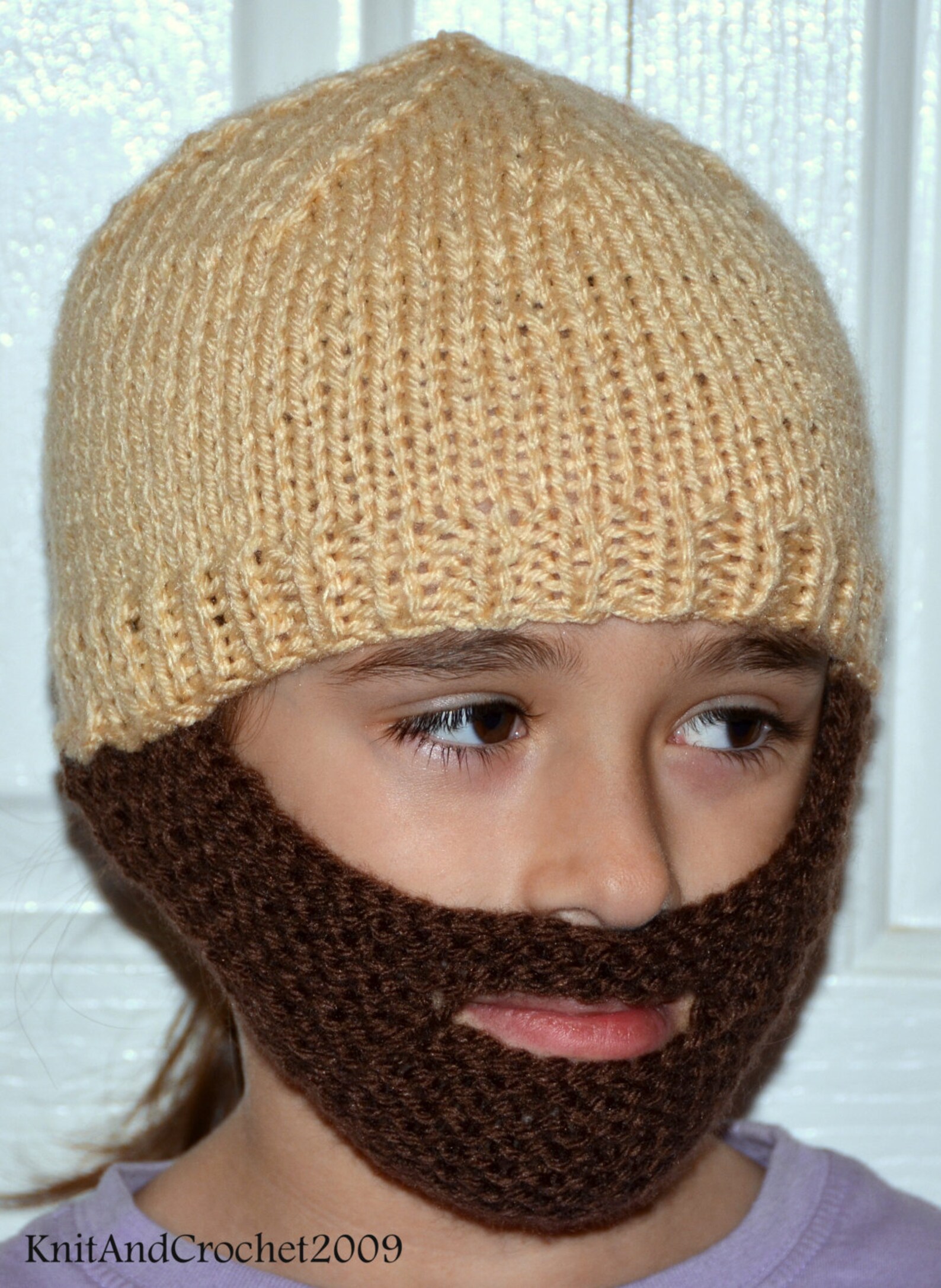 Baby Beard Knitted Beard Hat Baby Beard Beanie Kidsall Etsy