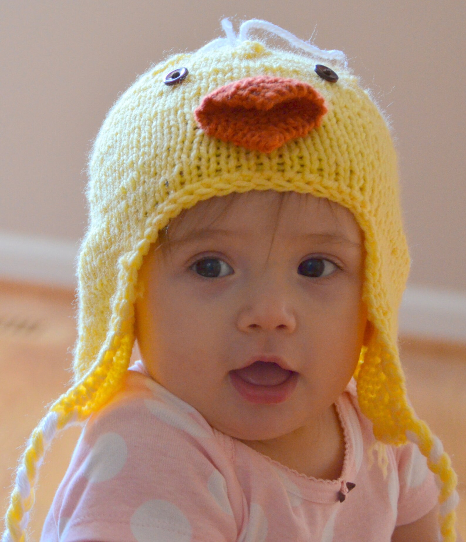 Baby Easter Hat Baby Chick Hat Chick Earflap Hat Bird Hat Etsy
