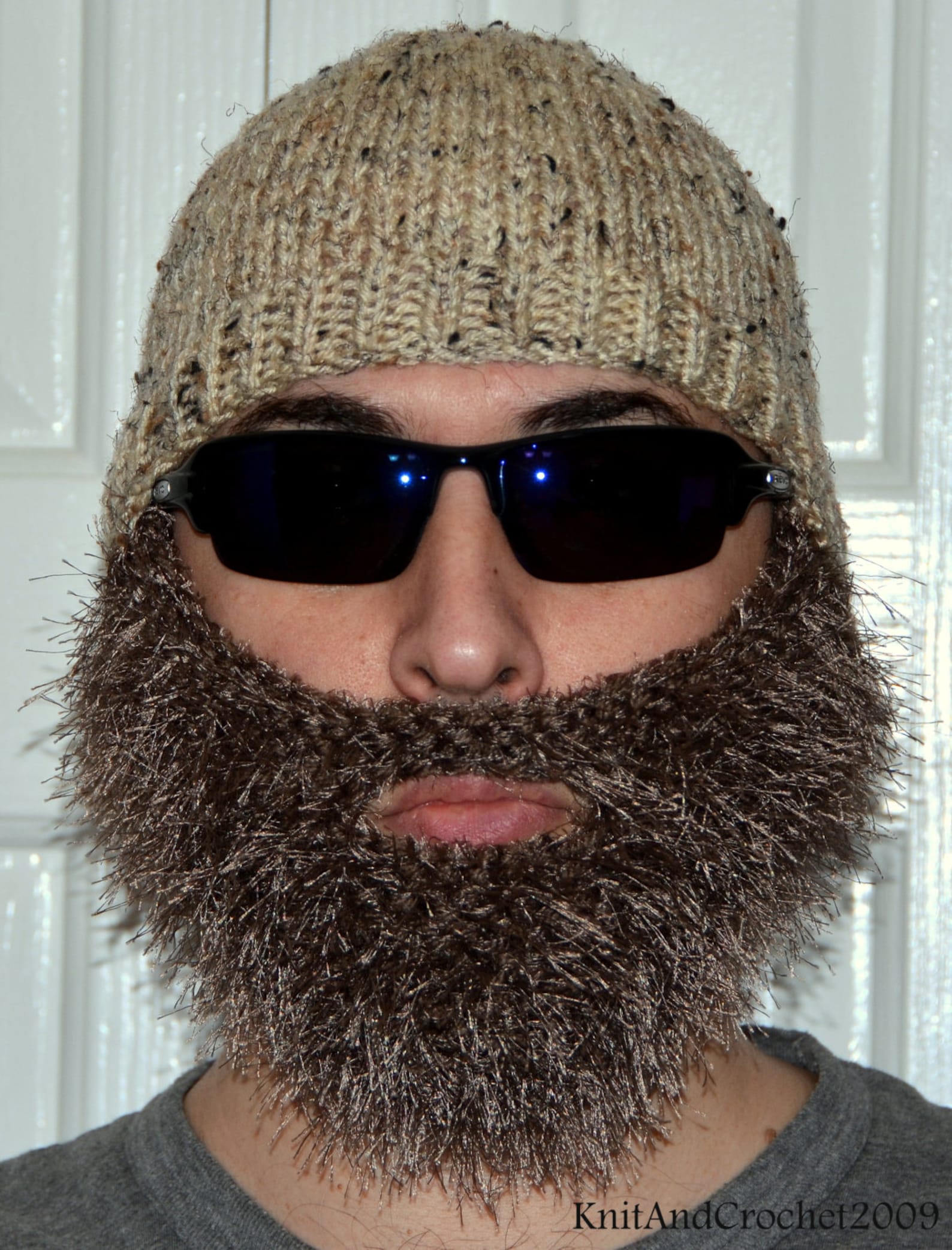 Beard Beanie Knitted Beard Hat Adult Size All Colors Etsy