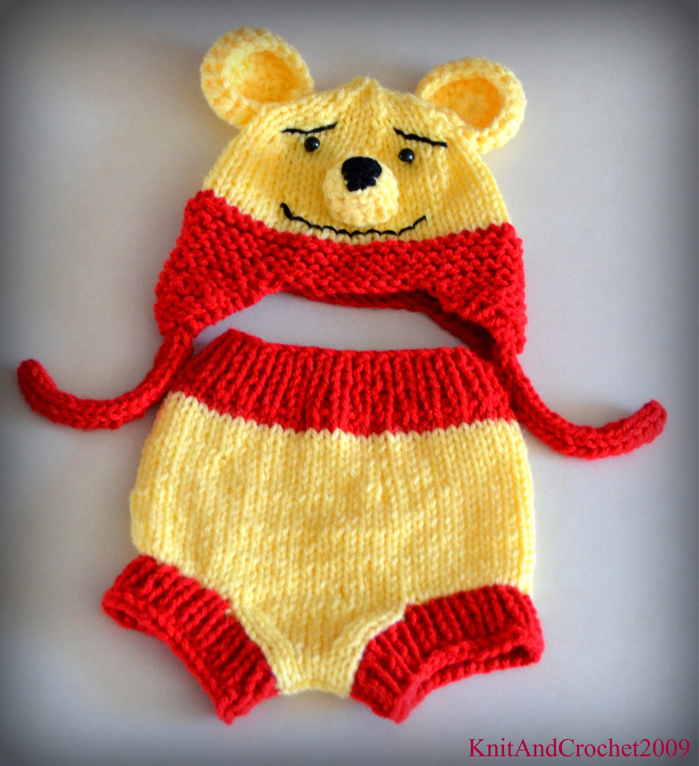 Winnie L Ourson Set De Couverture Bebe Chapeau Etsy