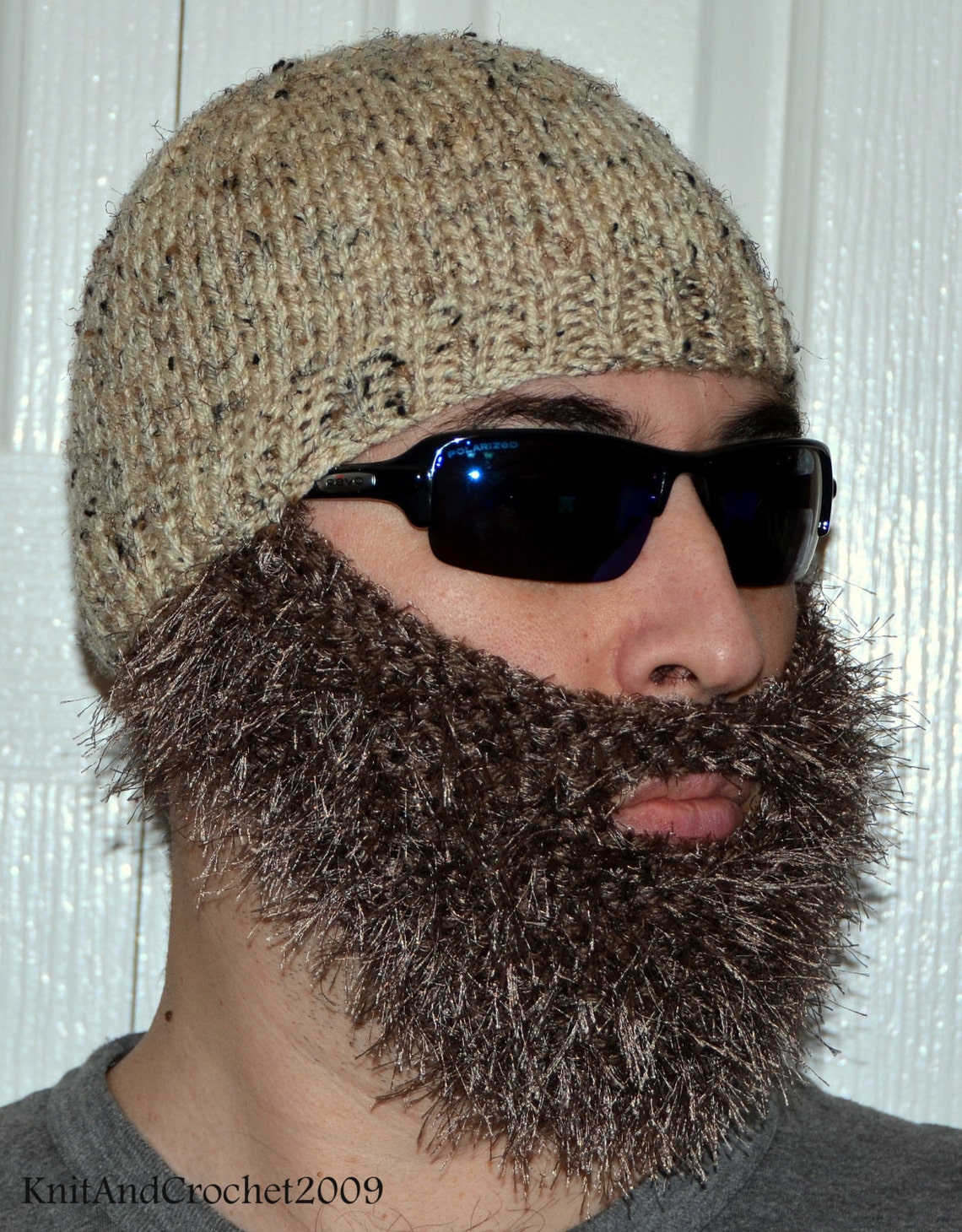 Beard Beanie Knitted Beard Hat Adult Size All Colors Etsy