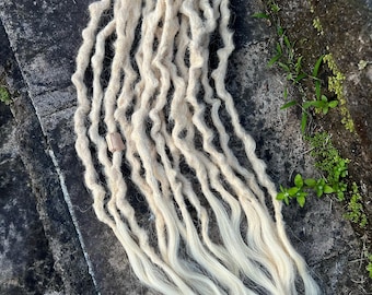 Blonde bubble  Human Hair Dreads Crochet Dreadlock Extensions