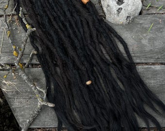 Black Human Hair Dreads: Crochet Dreadlock Extensions