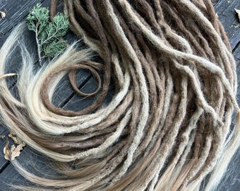 Ombre Human Hair Dreads Crochet Dreadlock Extensions, Custom