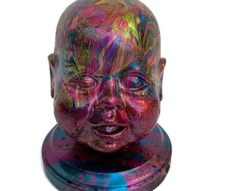 Vintage Doll Head Paperweight