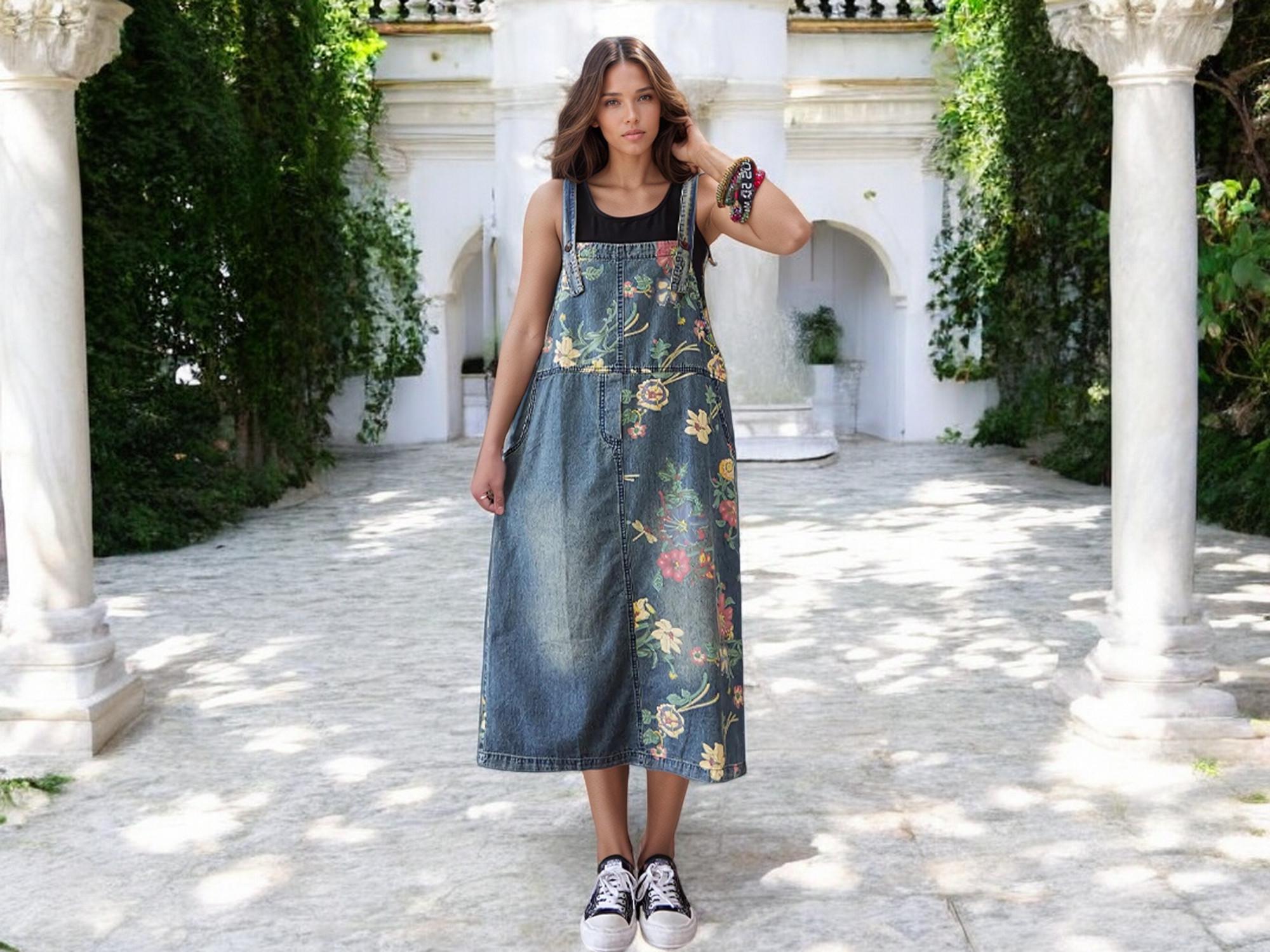 Midi Jean Jumper Etsy