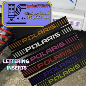 Polaris Bumper Cap Lettering Insert (1989–1999) – 3D Printed Replacement