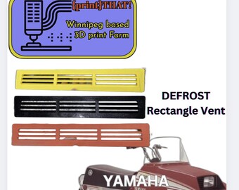 Yamaha Enticer Rectangle Defrost Vent || PETG 3D printed