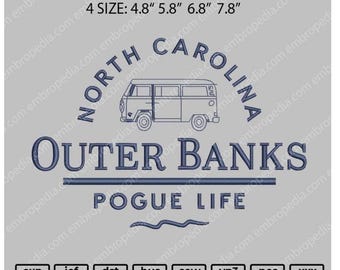 Outer Banks North Carolina Embroidery Design