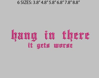 Hang In There Stickdatei