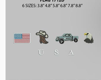 USA Embroidery Design