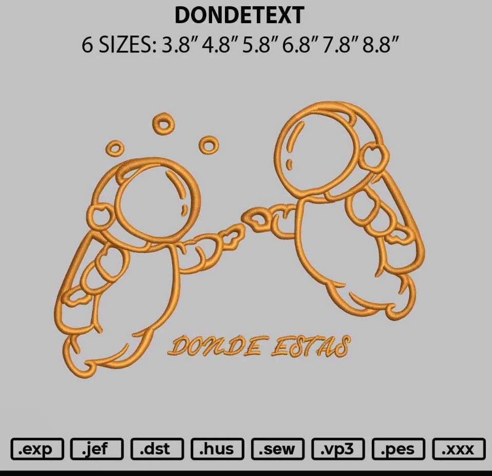 Donde Estas Astronaut Stickdatei
