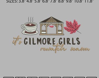 Motif de broderie automne fille Gilmore