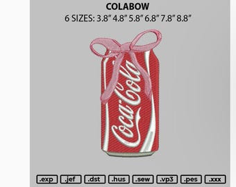 Coca Cola  Embroidery Design