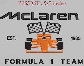 McLaren F1 Rennauto Stickdatei
