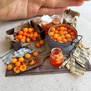 Miniatures  scale 1 to 6. Polymer clay food