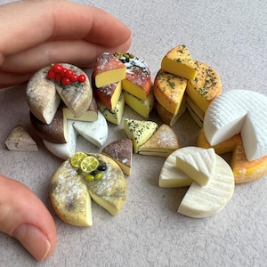 miniature for doll house , miniature cheeses