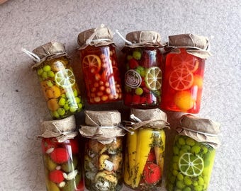 miniature jars 8 pc