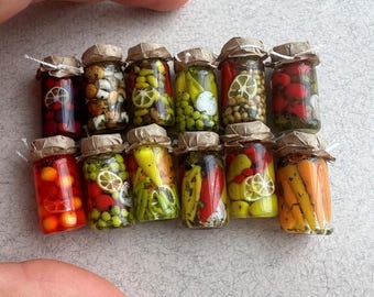 miniature jars 12 pc