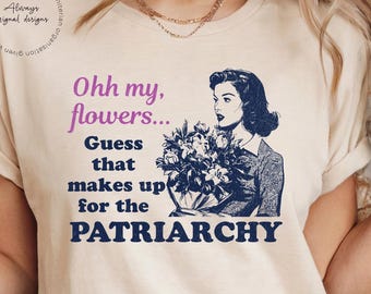 Koszulka z feministycznym sarkazmem, zabawny t-shirt antypatriarchalny, grafika retro o prawach kobiet, vintage'owa koszulka feministycznej aktywistki