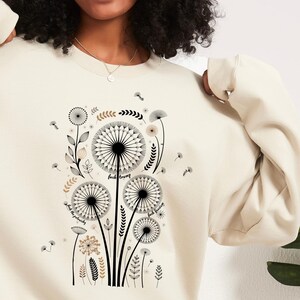 Versteckte Nachricht Wildblumen-Sweatshirt, subtile Aktivistin mit Blumenmuster