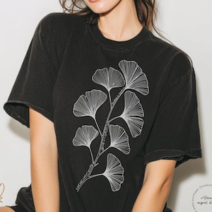 Ginkgo Botanical Feminist Shirt, Hidden Message Protest Tee, Subtle Resistance Graphic Shirt