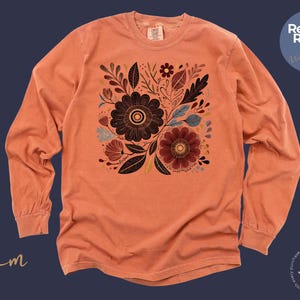 Comfort Colors Wildflower Protest Long Sleeve Shirt: Feminist Hope and Resistance top