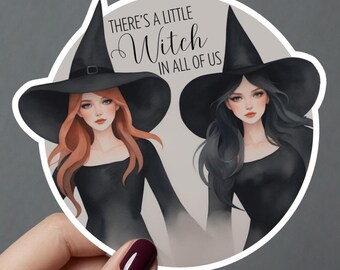 There's a Little Witch in All of us PNG | Whimsical Witch PNG | Practical Magic PNG