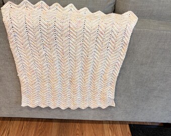 Multi-color baby afghan