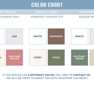 a color chart for different colors of paint