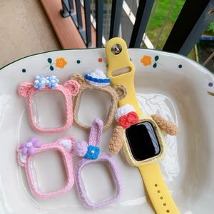 Crochet, étui pour iwatch, étui pour apple watch neuf, étui pour Apple Watch SE, étui pour apple watch, étui pour apple watch, étui pour iwatch 40 mm, étui pour iwatch 44 mm