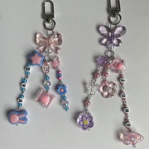 Kawaii Handmade Overwatch DVA Juno Beads Keychain