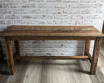 Reclaimed Pallet Wood Bench: Rustic Vintage Style