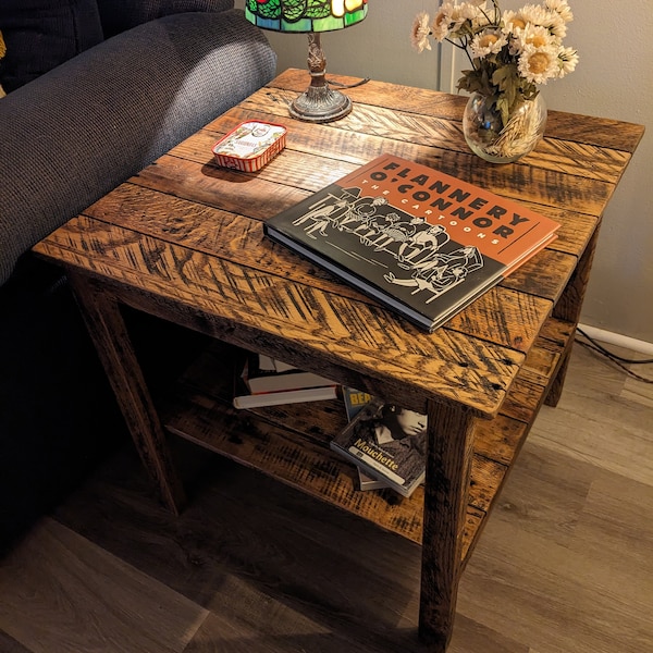 Reclaimed Wood End Table - Vintage-Rustic Look *Free Shipping*