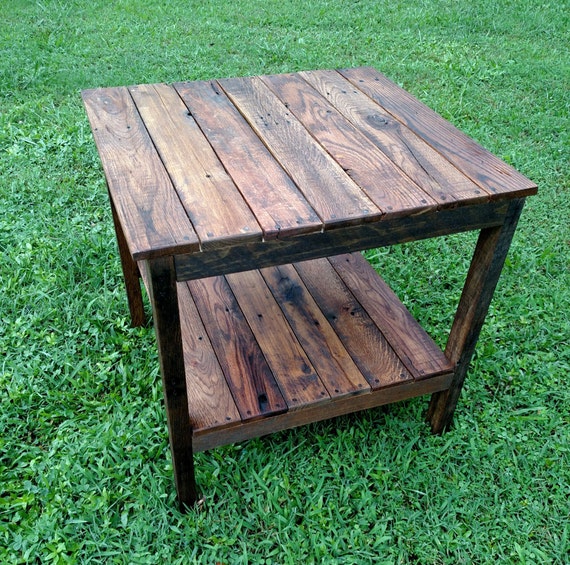 Pallet end table clearance for sale