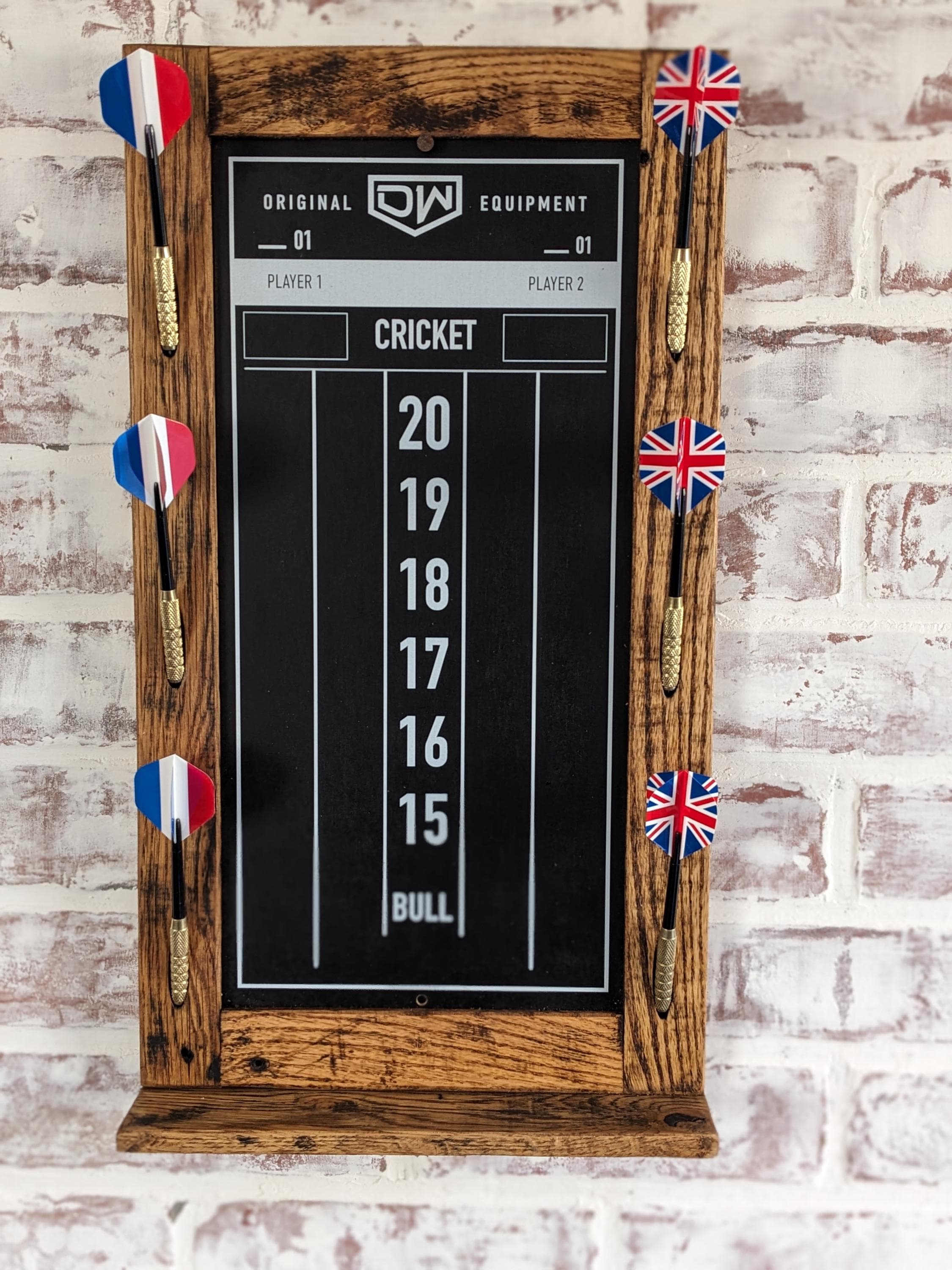 Dart Board Scoreboard - Chalkboard - Reclaimed Wood